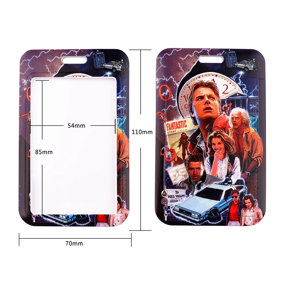 lt1042 back to the future lanyard for keychain id card cover pass student mobile phone usb badge holder key ring accessories free global shipping