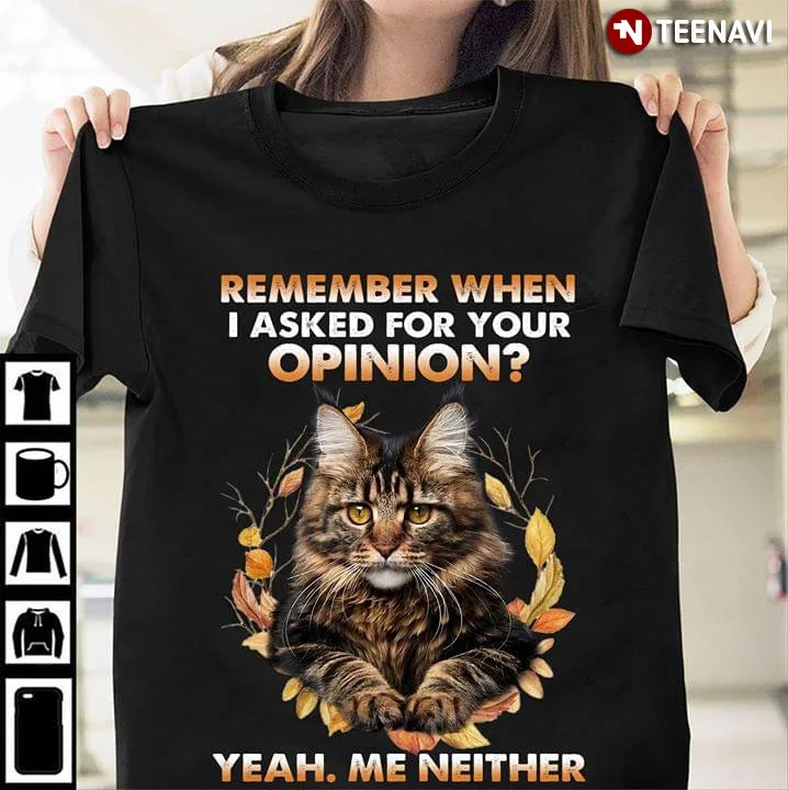 Помните когда я задал вопрос о Вашем мнении да ни кошка футболка|Мужские