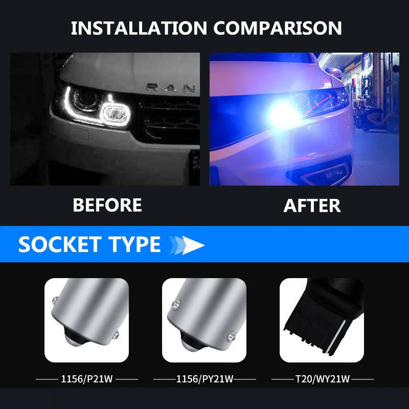 Дневные ходовые огни автомобиля светодиодный Canbus LED DRL бег светильник s сигнала