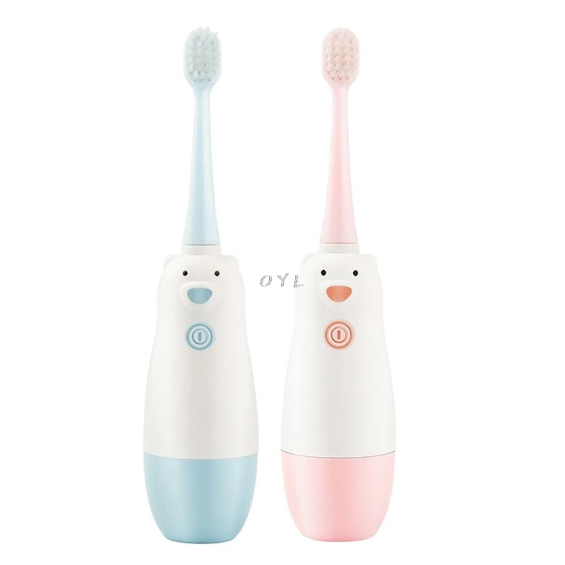 Xiaomi Youpin Cute bear Детская электрическая зубная щетка звуковая волна чистый зуб десны щетка головка батарея Замена водонепроницаемый