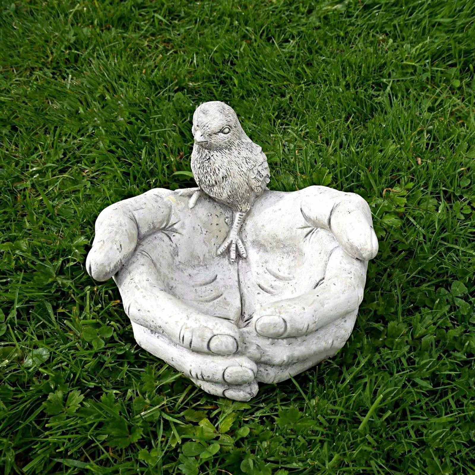 

Exquisite Birds Feeder Resin Birds Nests Basin Creatives Food Holder Household Birds Feeder For Pet Home Yard Garden Decor