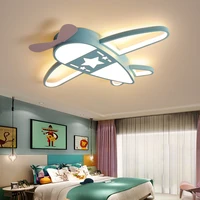 led ceiling lamp for childrens room bedroom study nursery modern dimmable creative child airplane chandelier lighting fixtures