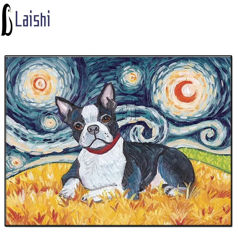 

New 5D Diy Full Square Round diamond Stone Resin Dog animal Diamond Painting Cross Stitch Embroidery Diamond Mosaic Friend Gift