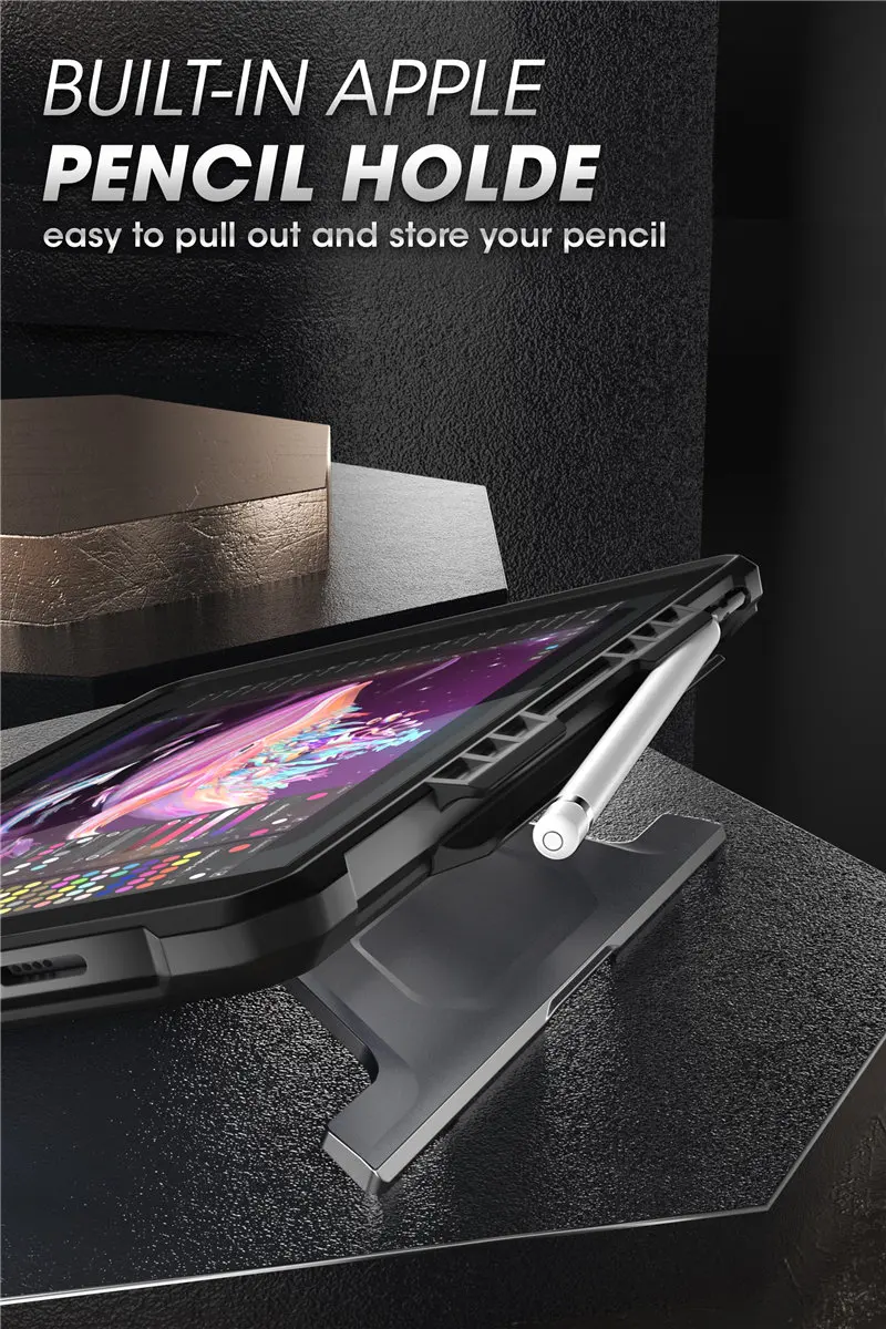 SUPCASE для iPad 10,2 чехол(), для iPad Air 3 Чехол 10," UB тонкий резиновый чехол со встроенным Apple Pencil Holder& kickstand
