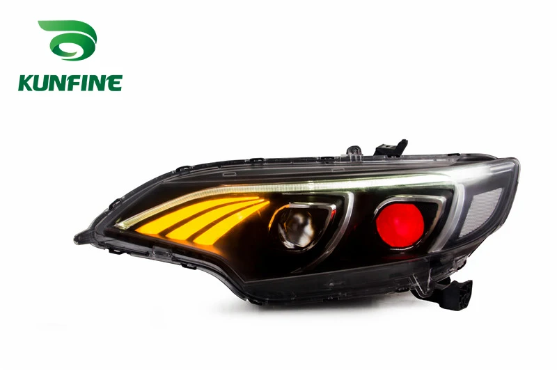 

KUNFINE Car Styling Car Headlight Assembly For Honda Fit Jazz GK5 2014-2017 LED Head Lamp Car Tuning Light Parts Plug And Play