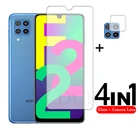 Закаленное прозрачное стекло для Samsung Galaxy F22 2 шт., стекло для объектива камеры Samsung Galaxy F22, Galaxy F12, F22, F52, F62