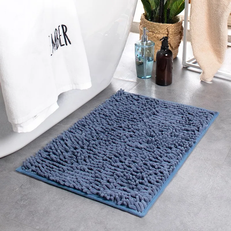 

Water-absorbent Non-slip Chenille Bath Mat for Household Entrance Doormat Quick Drying Bathroom Floor Mats Carpet
