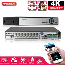 16CH 4K 8MP 5MP Lite 6in1 AHD DVR support CVBS TVI AHD Analog IP Cameras HD P2P Cloud H.265 Alarm VGA video recorder RS485 Audio