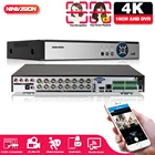 16 каналов 4K 8 МП 5 Мп Lite 6 в 1 AHD DVR Поддержка CVBS TVI AHD аналоговые IP-камеры HD P2P облачный H.265 сигнализация VGA видеорегистратор RS485 аудио