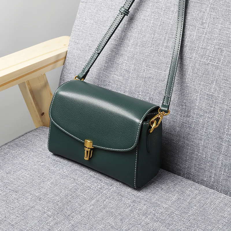 

Женская сумка из натуральной кожи, новинка 2021, сумки через плечо, зеленая Роскошная брендовая сумка-мессенджер, высококачественные сумки, п...
