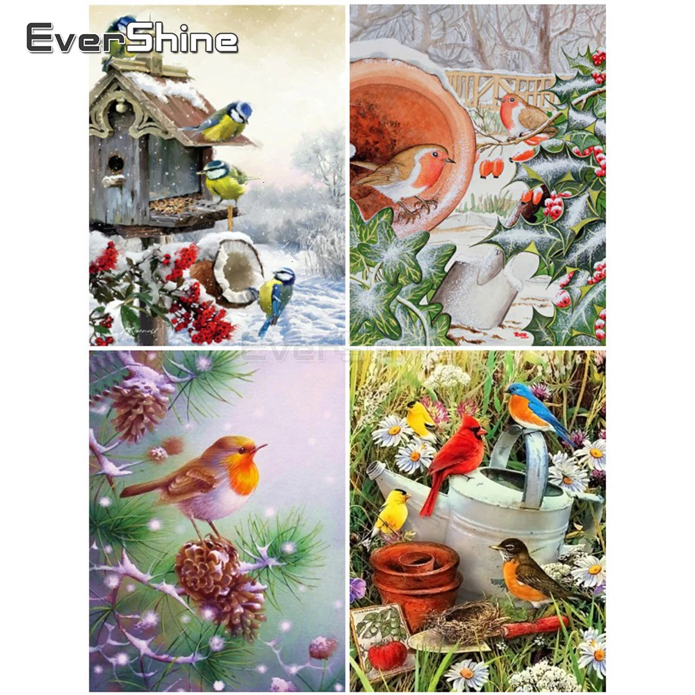 

EverShine 5D алмазная вышивка bird полная выкладка алмазная мозаика картины стразами вышивка крестом рукоделие