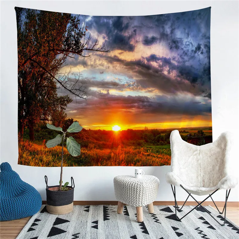 

Декоративный настенный гобелен с принтом солнца, коврик для йоги, домашний декор