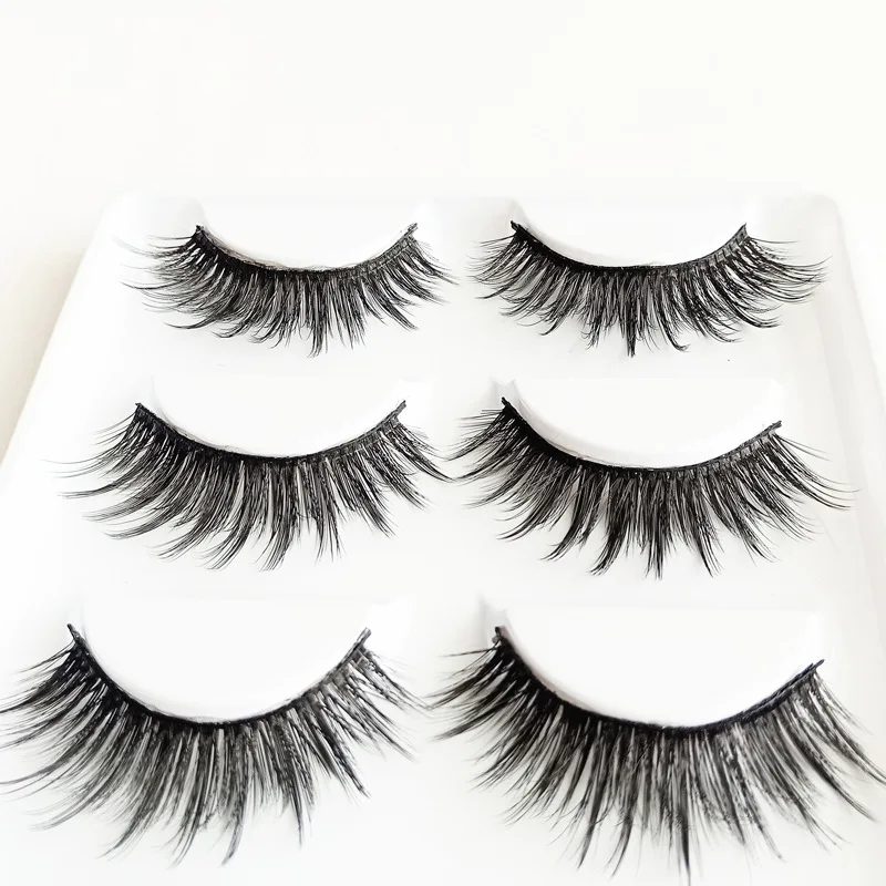 5 пар Мягкие Накладные ресницы из искусственной норки Длинные для макияжа