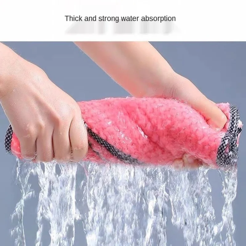 

Kitchen daily dish towel, dish cloth, kitchen rag, non-stick oil, thickened table cleaning cloth, absorbent scouring pad