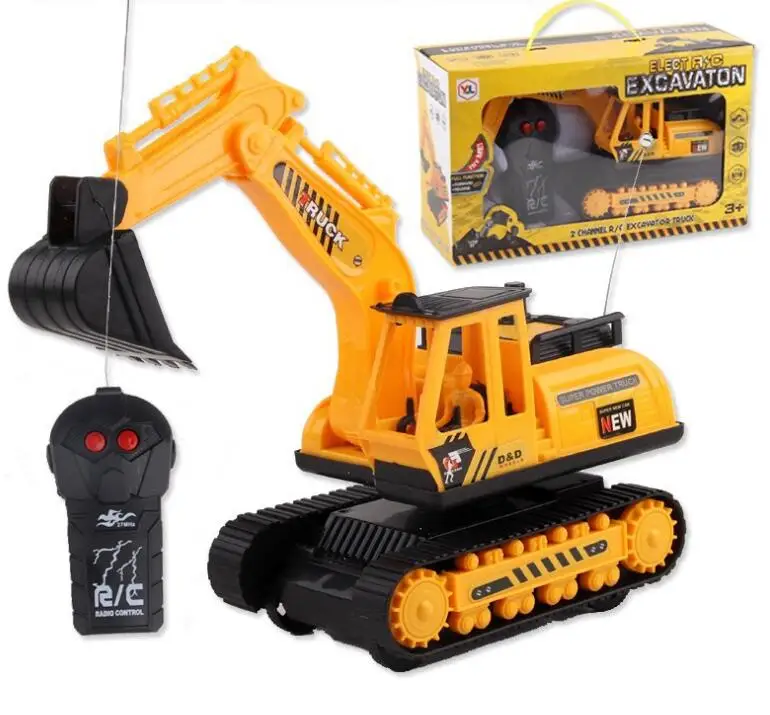 Радиоуправляемый экскаватор строительный автомобиль гоночный багги