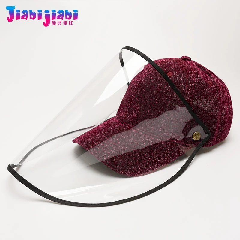 Летние шапки женская маска защита от вирусов пятки для лица модная пластиковый