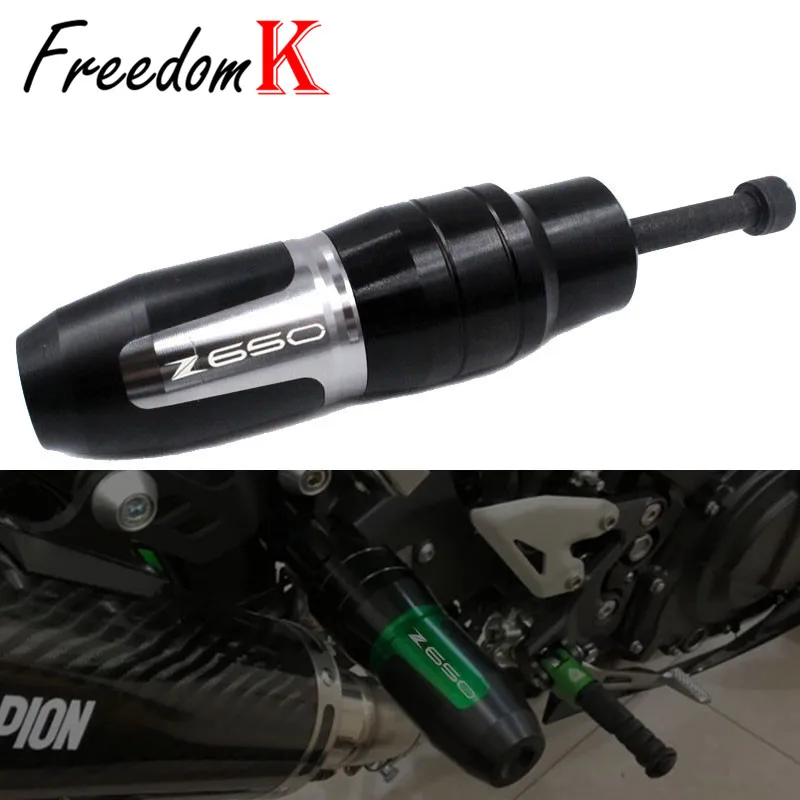 Для KAWASAKI Z650 Z 650 2017 2018 2019 2020 CNC алюминиевая рама аварийные колодки выхлопные