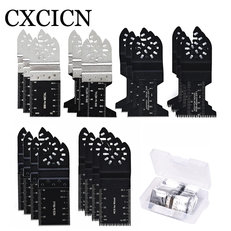 

20PCS Oscillating Saw Blades Quick Release Multi-Function for Wood Metal Plastics Cutter Multitool