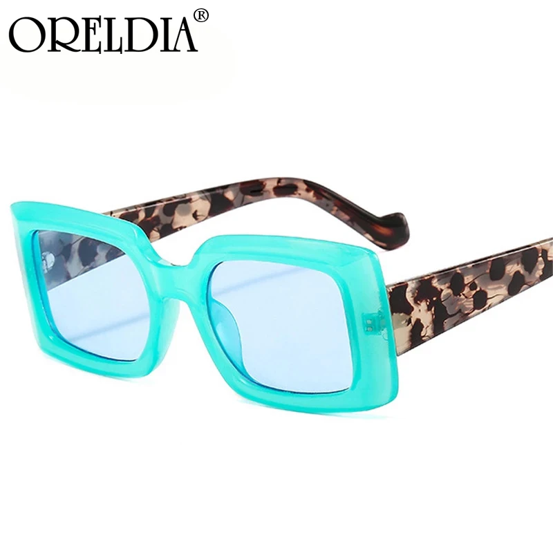 

ORELDIA Fashion Colorful Square Sunglasses Ladies Candy Color Glasses Retro Rectangular Trend Sunglasses Sunglasses UV400 Men