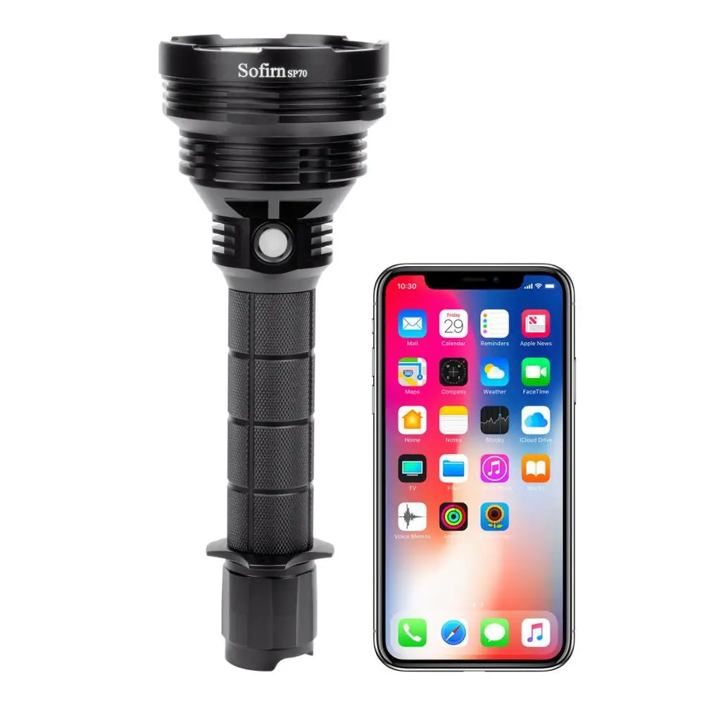 

Sp70 Led Powerful Flashlight 26650 Lantern 18650 Tactical Flashlight Led Cree Xhp-70.2 5500lm Ip68 Atr Beacon 8 Levels