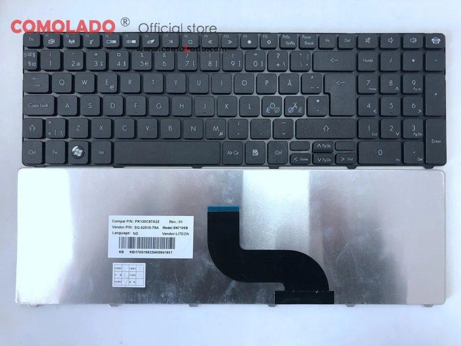 Немецкая португальский клавиатура для Packard Bell Easynote TK37 TK81 TK83 TK85 TX86 TK87 TM05 TM80 TM81 TM97 NV50