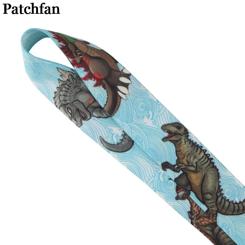 Patchfan Динозавры в винтажном стиле ID Pass карты Знак мультфильм шейные платки