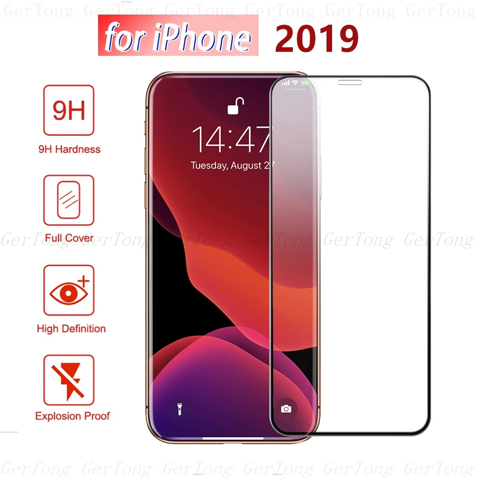 Протектор экрана для iPhone X XR 11 Pro XS Max полное покрытие из закаленного стекла 6 6S 7 8 Plus