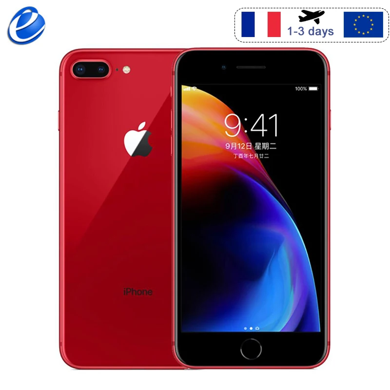 Оригинальный Apple iphone 8 Plus шестиядерный iOS 3 ГБ ОЗУ 64/256 Гб ПЗУ 5 дюйма 12 МП сканер