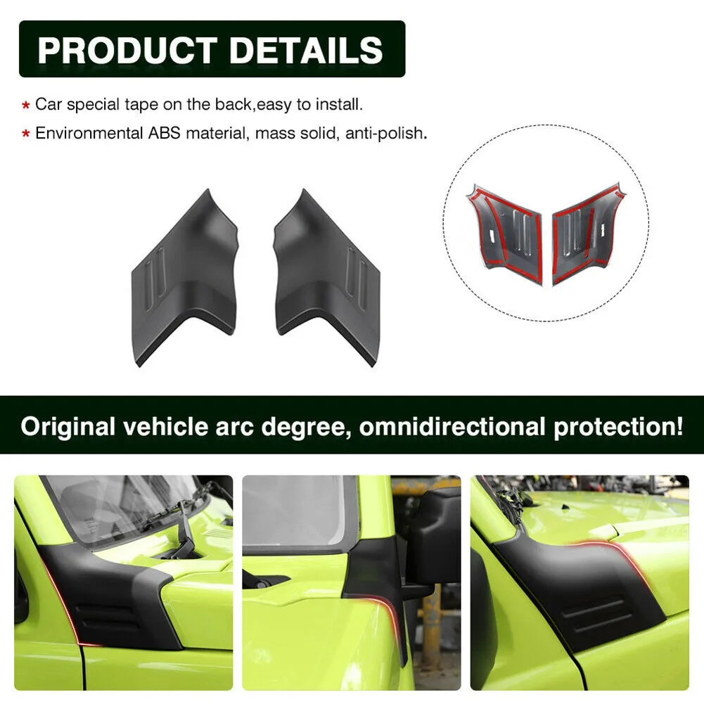 

2018-2020 2021 Hood Angle Wrap Engine For Suzuki Jimny JB64 JB74 Matte Black Replacement Trim