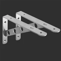 10pcs high quality triangle strong heavy duty triangle 90 degree right angle stainless steel corner brace shelf bracket home