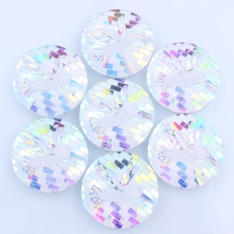 Taidian плоская задняя сторона Стразы кабошон 25 мм родное искусственное Пришивание