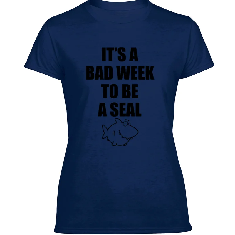 

Customized It Bad Week To Be A Seal T-Shirt For Men Novelty Men Tee Shirt Short-Sleeve Cotton Tee Top
