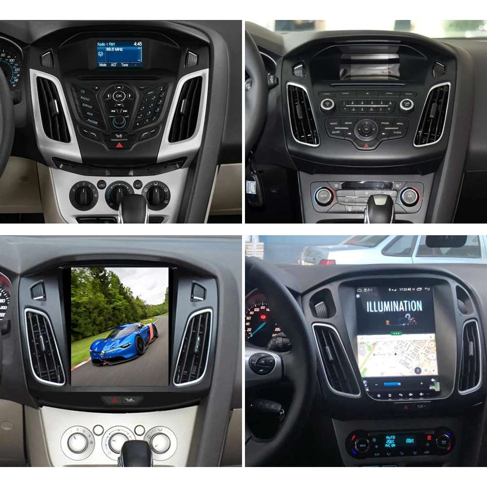 Sinosmart Tesla стиль вертикальный Автомобильный GPS Мультимедиа для Ford Focus 3 MK3 2012 2013 2014 2015