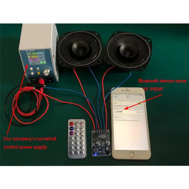 XY-P40W Bluetooth цифровой усилитель плата аудио приемник стерео беспроводной с