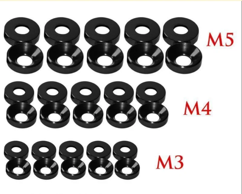 M2/M2.5/Φ алюминиевая шайба красочная анодированная Бриллиантовая прокладка для