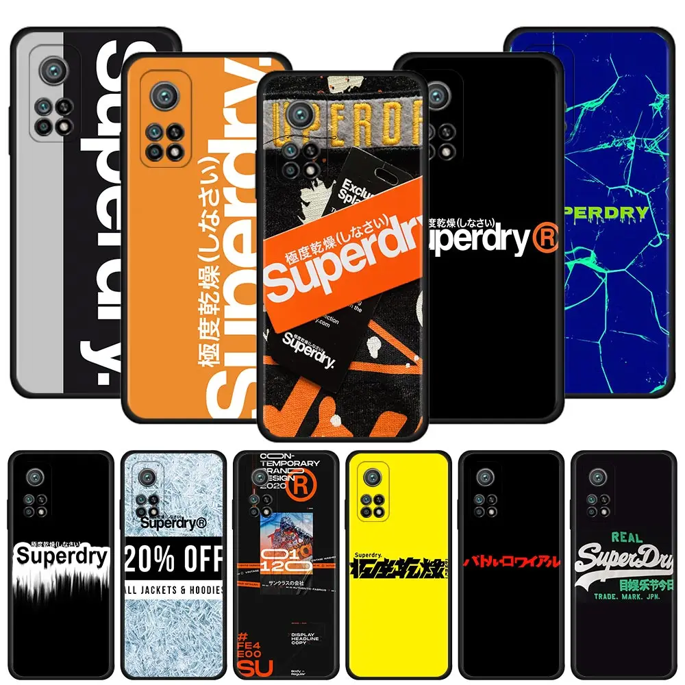 

Cover For Xiaomi Mi 11T 10T 9T 11X 11 Pro 11i 10S 10 9 Lite 9 SE Back Case Shell Fundas British Street Fashion Brand Superdryers