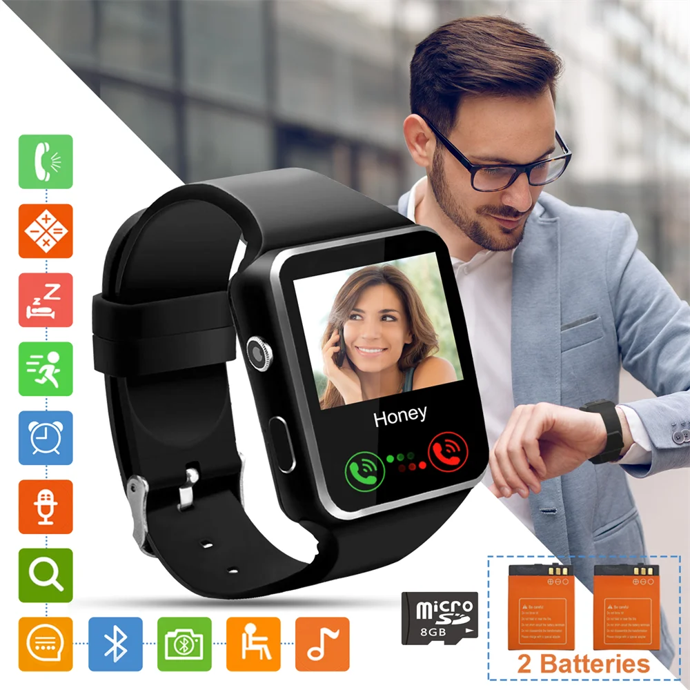 Smartwatch 2020 Android IOS Touchscreen With Camera Bluetooth SIM TF Card Pedometer Sleep Tracker Smart Watch For Huawei Xiaomi
Smartwatch 2020 Android IOS Touchscreen With Camera Bluetooth SIM TF Card Pedometer Sleep Tracker Smart Watch For Huawei Xiaomi