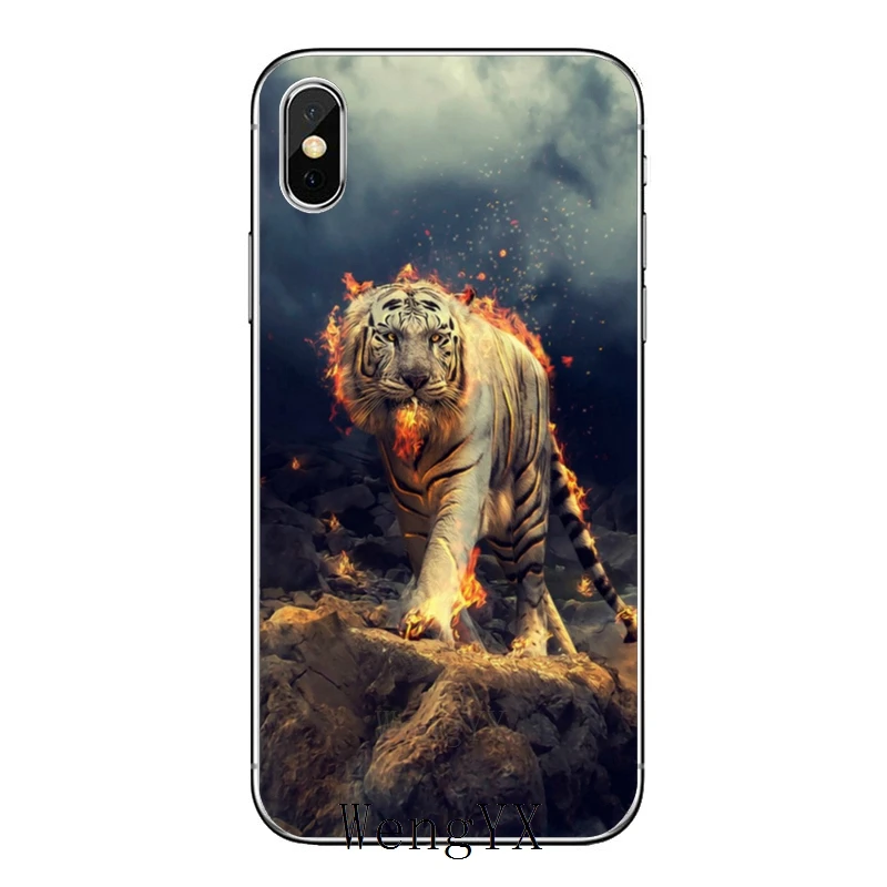 Абстрактное искусство медведь лев тигр для Samsung Galaxy S10 Lite S9 S8 S7 S6 edge Plus S5 S4 Note 9 8 5 4 mini