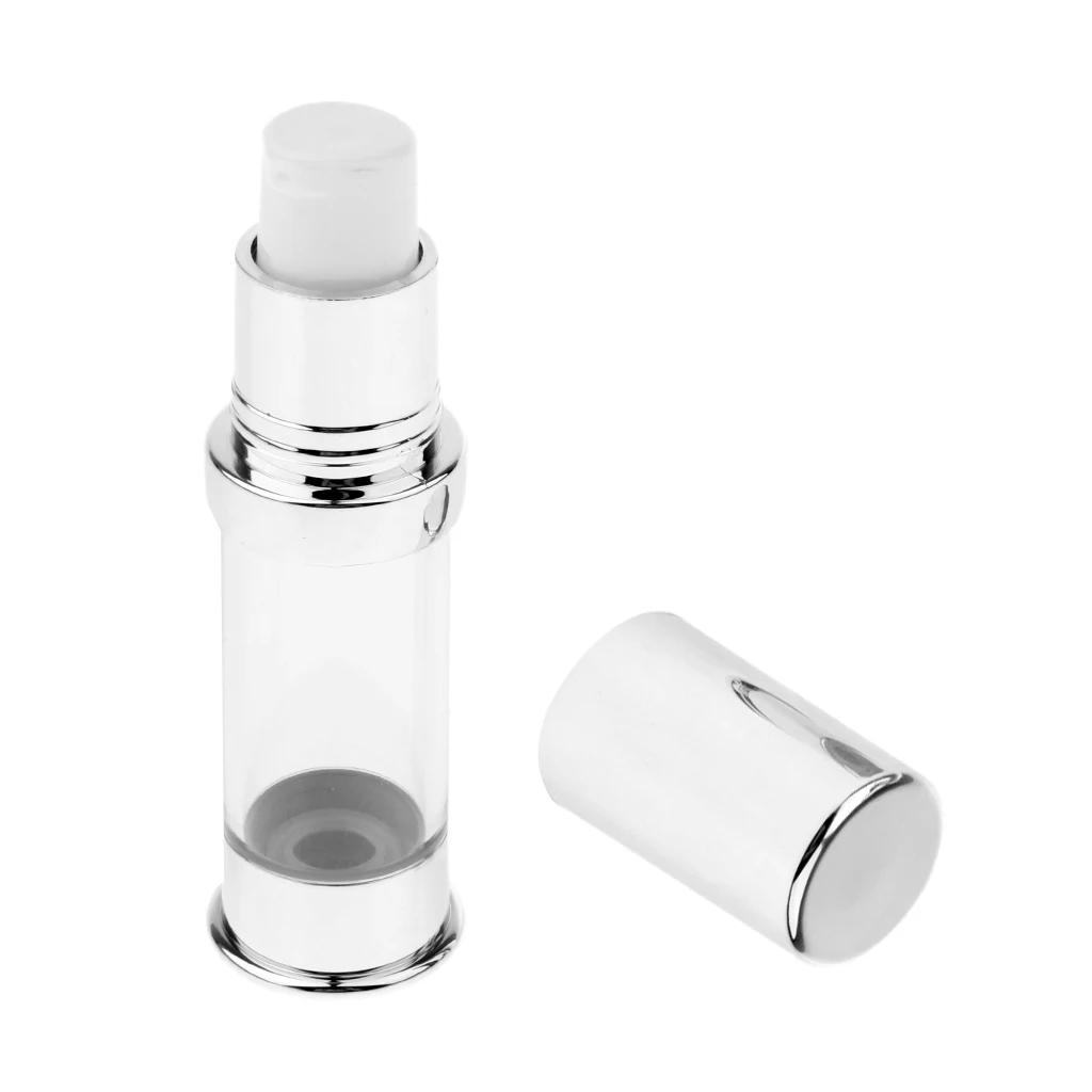 

1pcs 5ml Airless Pump Bottle, Plastic Material, Easy to Carry Matte Lotion Bottles For Travel