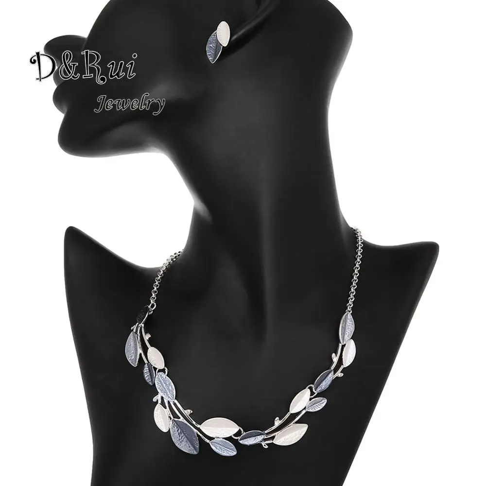 Комплект из колье и серёг с эмалью|Ювелирные наборы| |