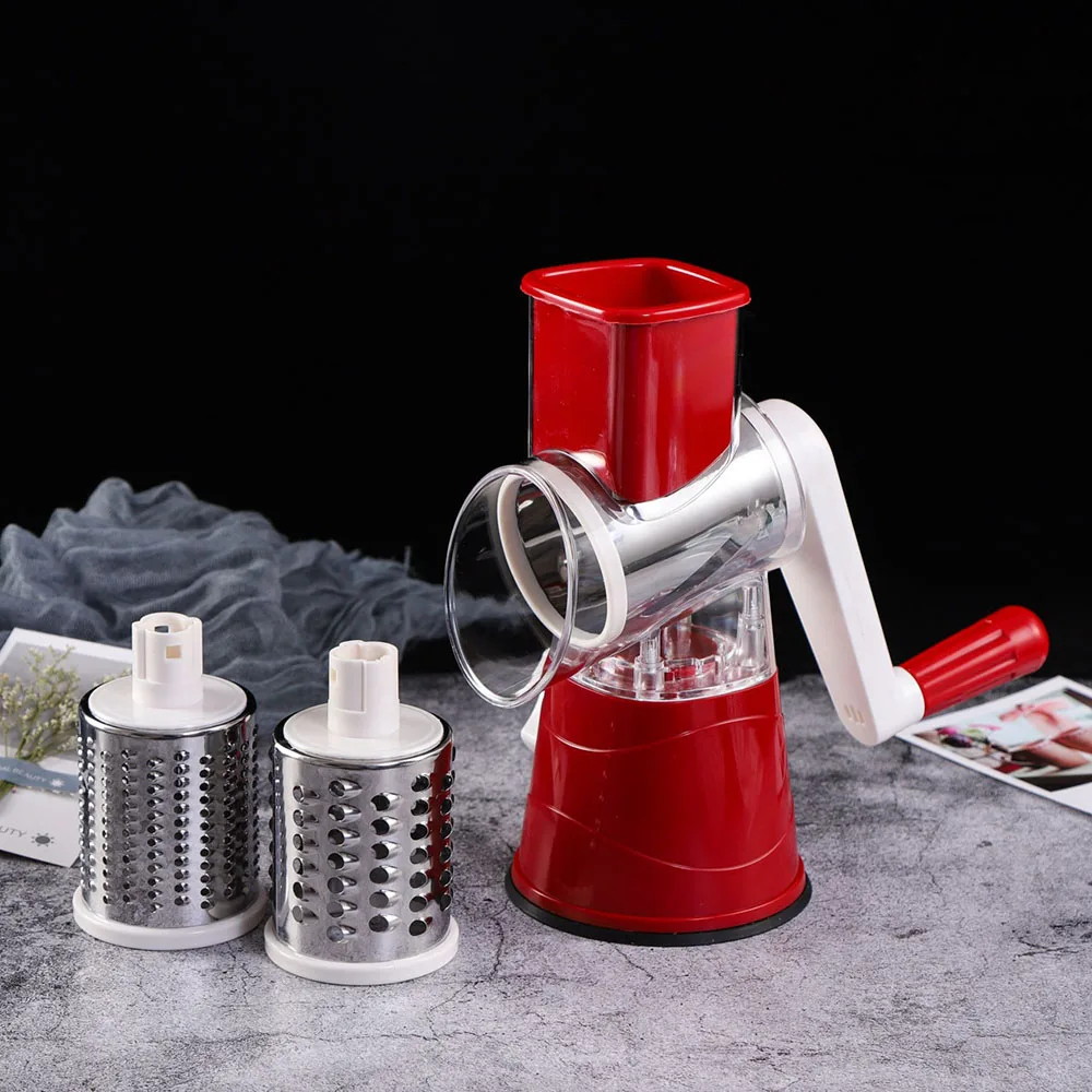 

Manual Lemon Squeezer Vegetable Cutter Slicer Multifunctional Round Mandoline Slicer Potato Cheese Kitchen Gadgets Accessories
