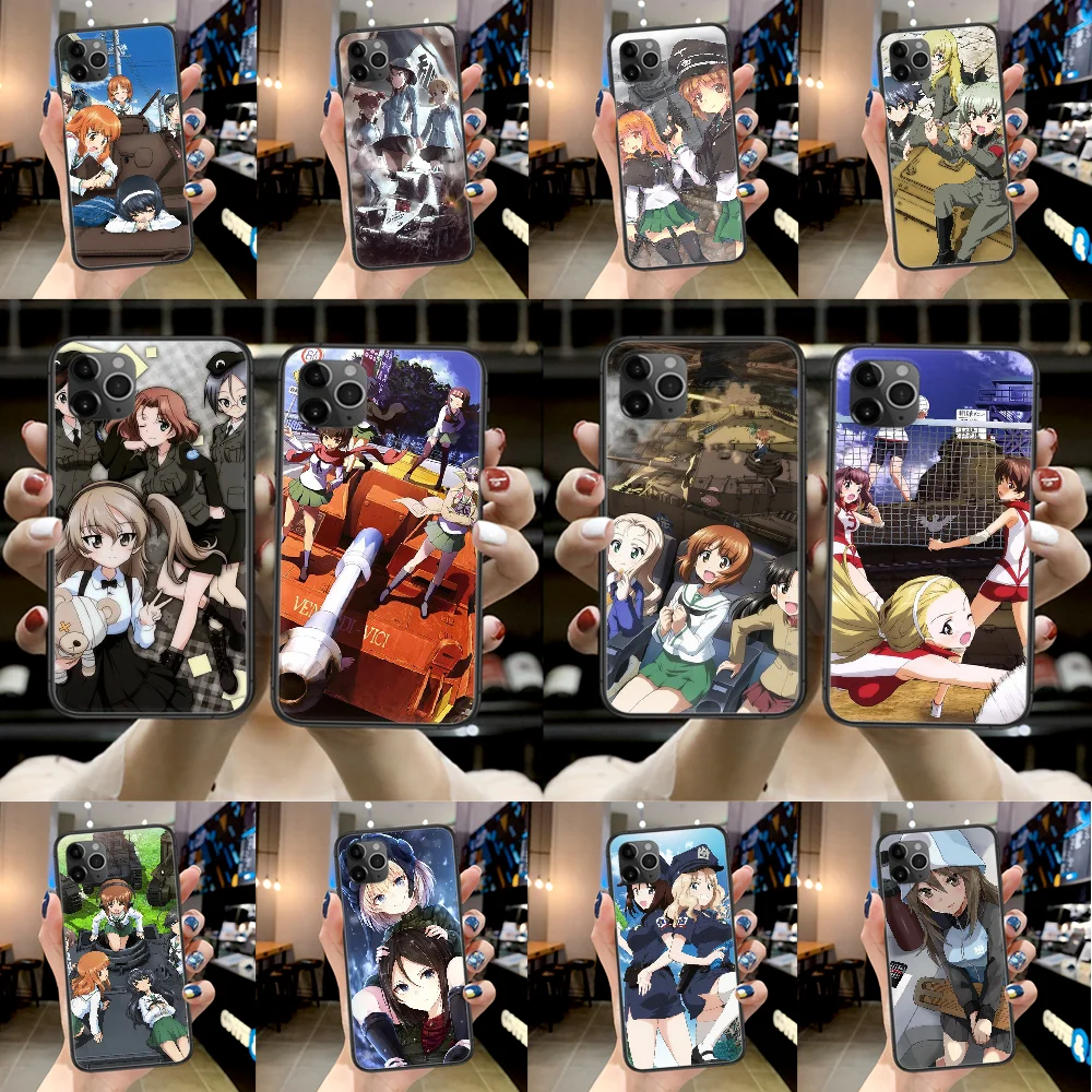 Чехол для телефона с рисунком из аниме GIRLS und PANZER Iphone 4 4s 5 5S SE 5C 6 6S 7 8 Plus X XS XR 11 12 Mini Pro
