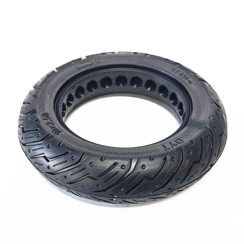 

10X2.50 Solid Tire For 10 In Electric Kick Scooter Air Free Rear Wheel Tyre Durable Hole Shock Absorber Non-Pneumatic Tyres Part