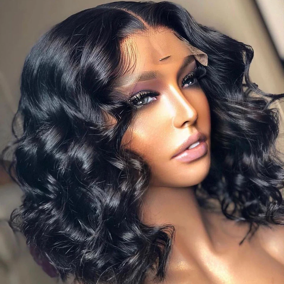 Body Wave Lace Front Wig Bob Wig Human Hair For Black Women Pre Plucked With Baby Hair Brazilian Remy 13x4 Hd Lace Frontal Wigs