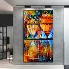 Красочная картина маслом, магазин углов, настенное искусство, холст, живопись холстом, холст, радуга, вид ДЛЯ Stree, магазин, украшение, офис