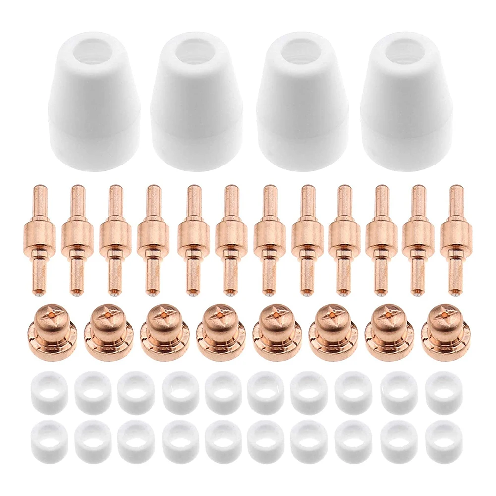 

65Pcs Plasma Cutter Tip Electrodes & Nozzles Kit Consumable Accessories For PT31 CUT 30 40 50 Plasma Cutter Welding Tools