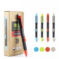 2b coated card mechanical pencil send 2 box square refill automatic pencil graphite drafting student sketch drawing stationery