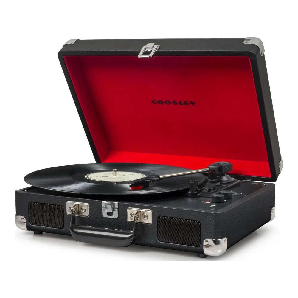 Виниловый проигрыватель CROSLEY CRUISER DELUXE [CR8005D BK] black c Bluetooth|Проигрыватели DVD| |