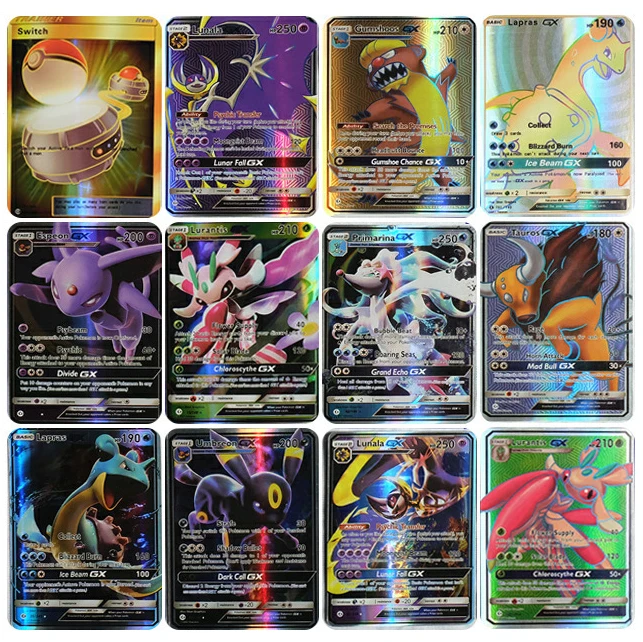 TAKARA TOMY GX Мега Сияющий Покемон карты игры битва карт 200 шт 25 50 шт торговые карты игра детская игрушка «Покемон»