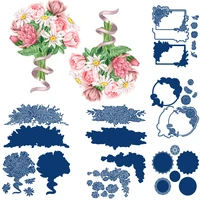 newest metal cutting dies botanical crown rose celebration doily bounds plume molds diy scrapbook stickers gift decorate stencil